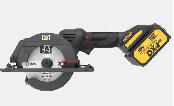 מסור מיני עגול 120 מ"מ CAT DX5010 BL 18V +סוללה ומטען 1 מסור מיני עגול 120 מ"מ CAT DX5010 BL 18V +סוללה ומטען